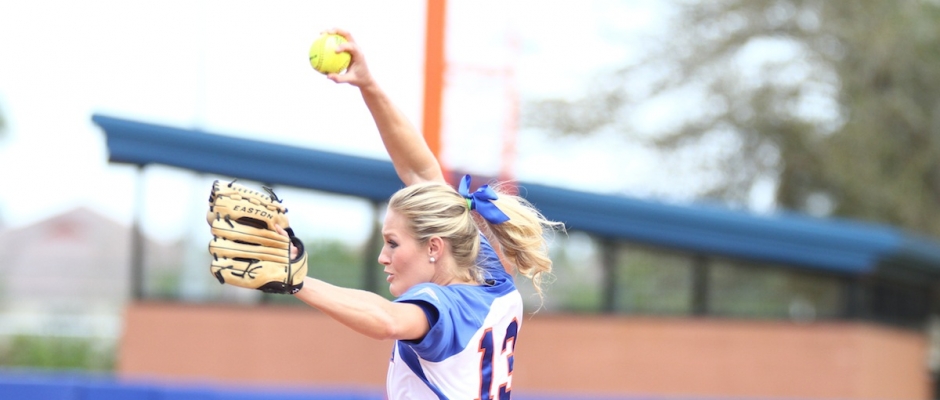 Gator softball wins four on wet weekend