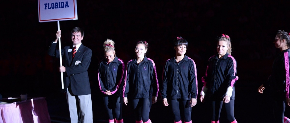 Florida Gators Gymnastics defeats Arkansas