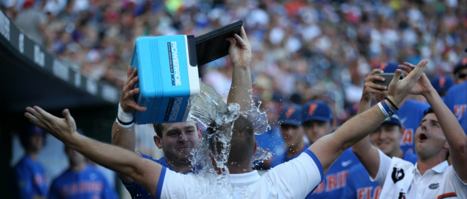 Hit a dinger, douse a coach: Florida Gators making baseball fun again