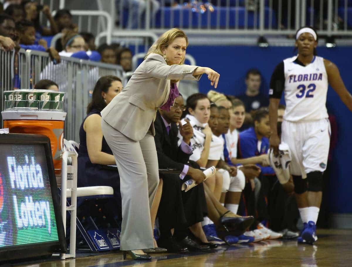 Florida Gators women's basketball coach Amanda Butler