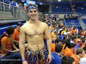 Junior Matt Wilhelm has a unique outfit for Florida basketball games.