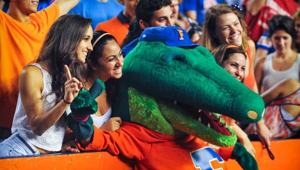 Albert the Alligator and Florida Football Fans at The Swamp - Gators vs Arkansas - October 5, 2013