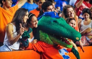 Albert the Alligator and Florida Football Fans at The Swamp - Gators vs Arkansas - October 5, 2013