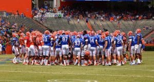 Florida Gators Football Orange and Blue Teams during Debut, UF, Gainesville, Florida