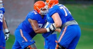 Florida Gators Tyler Moore & Trenton Brown Open Practice 2014, University of Florida Football