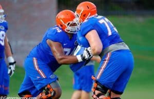 Florida Gators Tyler Moore & Trenton Brown Open Practice 2014, University of Florida Football