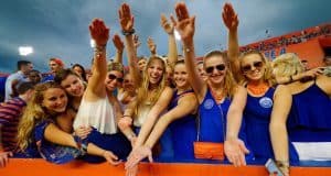 Florida Gators Football Student Fans Gator Chomp Florida vs Idaho 2014