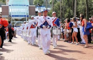 Florida Gators' Band Walk, University of Florida Fan Day - Gainesville, Florida