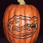 Florida Gators Pumpkin Jack o Lantern