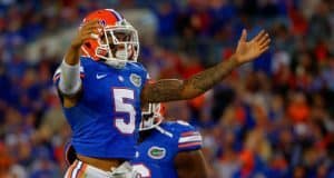 Florida Gators freshmen turning corner Jalen Tabor, Ever Bank Field, Gainesville, Florida