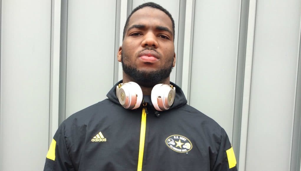 Florida Gators offensive lineman Martez Ivey at the Army All-American game- 1280x793- Florida Gators Football