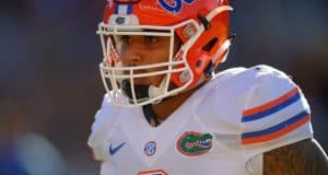 Florida Gators: Antonio Morrison returns Antonio Morrison, Doak Campbell Stadium, Tallahassee, Florida