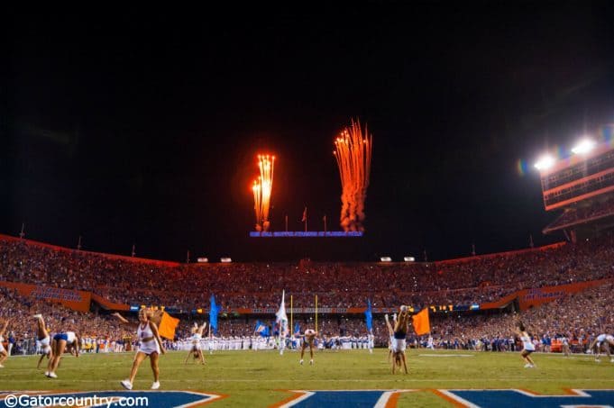 Florida Gators Fireworks In the Swamp Ben Hill Griffin Stadium-Florida Gators Football-Florida Gators Recruiting-1280x852
