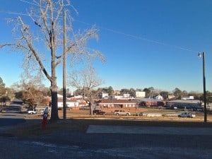 Downtown Bonifay seen from the town's middle school/Kassidy Hill