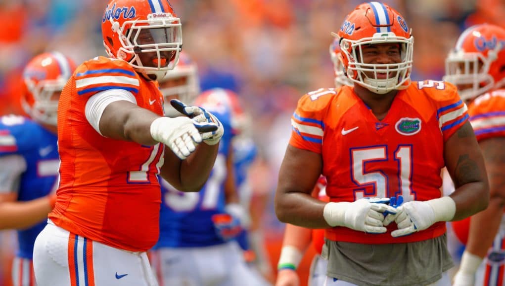 David Sharpe, Antonio Riles, Orange and Blue Debut, Gainesville, Florida, University of Florida, Ben Hill Griffin Stadium