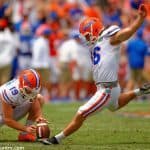 Austin Hardin, Johnny Townsend, Florida Gators football, Ben Hill Griffin Stadium, Gainesville, Florida, University of Florida, Orange and Blue Debut