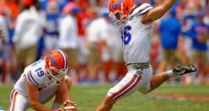 Florida Gators post spring two deep: Specialists Austin Hardin, Johnny Townsend, Florida Gators football, Ben Hill Griffin Stadium, Gainesville, Florida, University of Florida, Orange and Blue Debut