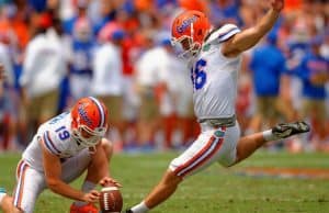 Austin Hardin, Johnny Townsend, Florida Gators football, Ben Hill Griffin Stadium, Gainesville, Florida, University of Florida, Orange and Blue Debut