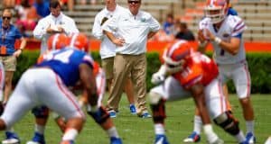 Jim McElwain, florida gators football, ben hill griffin stadium, gainesville, florida