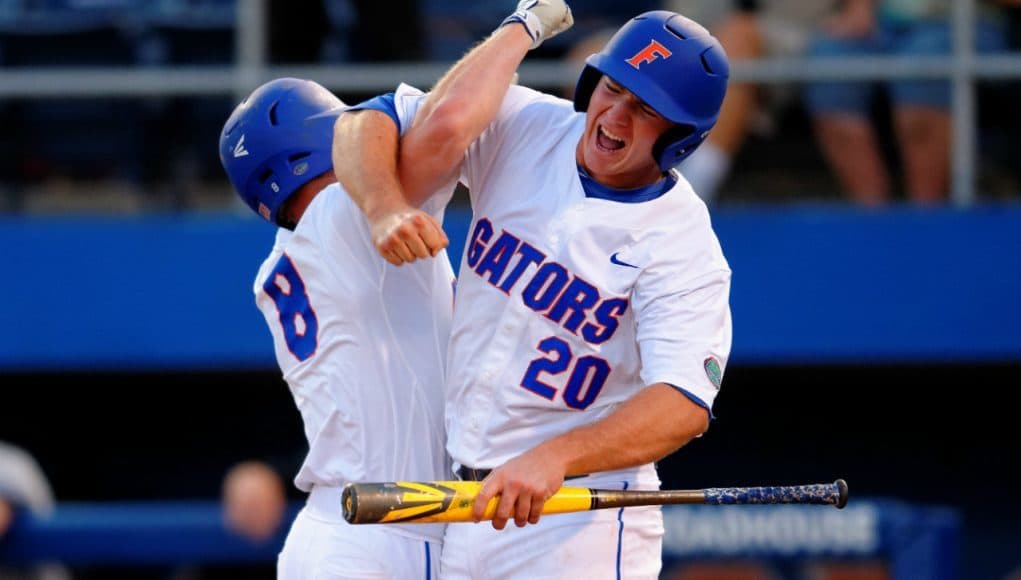 pete alonso, harrison bader, alfred a mckethan stadium, university of florida, gainesville, florida