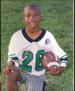 Dante Fowler Jr. in youth football as a young boy/Courtesy Lanora Fowler