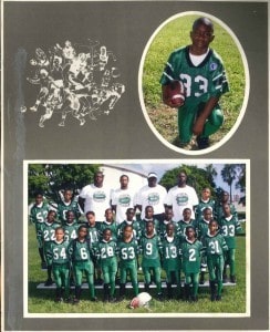 A young Dante Fowler Jr. with his little league football team/Photo courtesy of Lanora Fowler