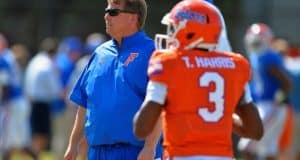 Florida Gators quarterback Treon Harris with head coach Jim McElwain= 1280x852- Florida Gators Football