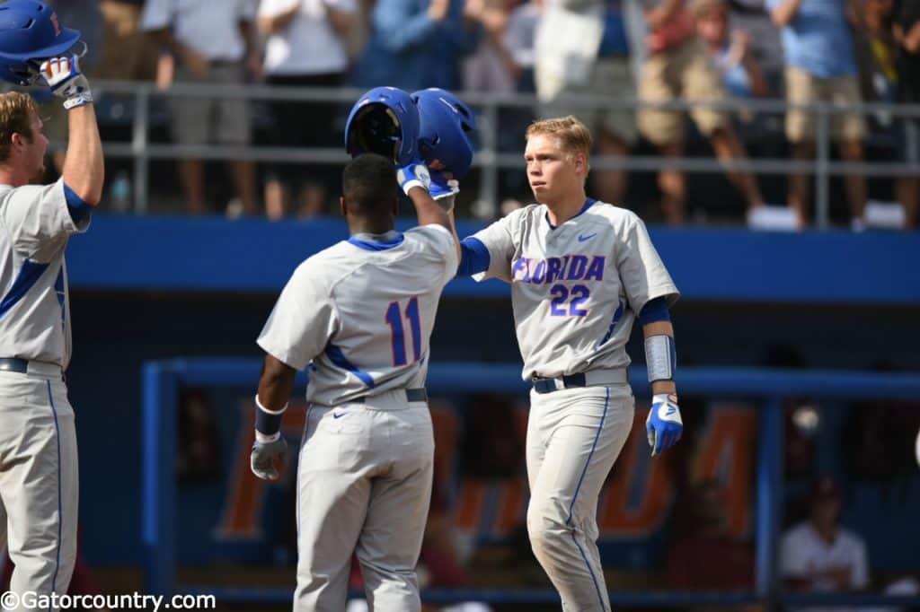 florida gators baseball, mckethan stadium, jj schwarz, university of Florida, Gainesville, Florida