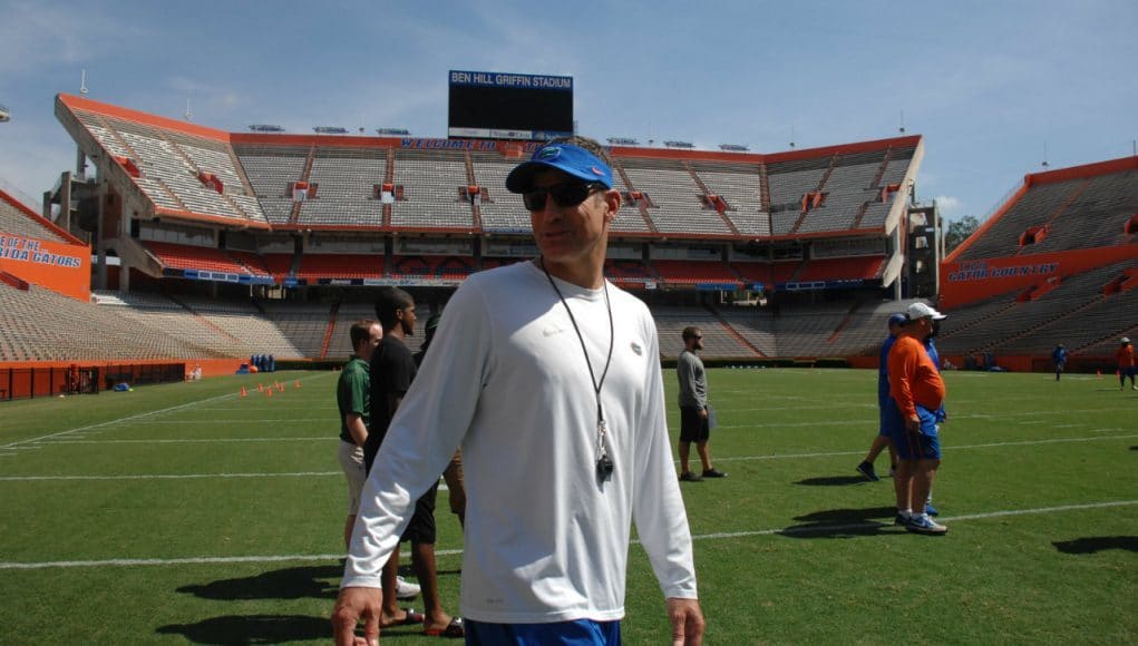 Doug Nussmeier, University of Florida, Florida Gators, Gainesville, Florida, Ben Hill Griffin Stadium