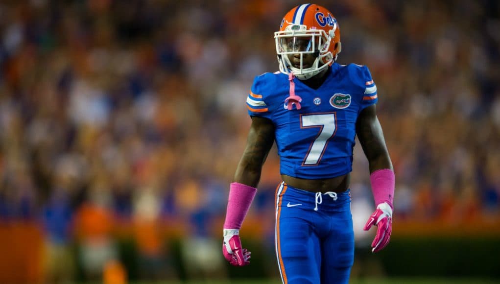 Florida-Gators cornerback Duke Dawson makes a play against the LSU Tigers in 2014- 1280x852- Florida Gators Football