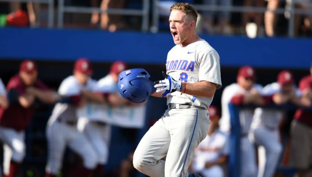 Harrison Bader, Florida Gators baseball, Alfred A. McKethan Stadium, Gainesville, Florida, University of Florida