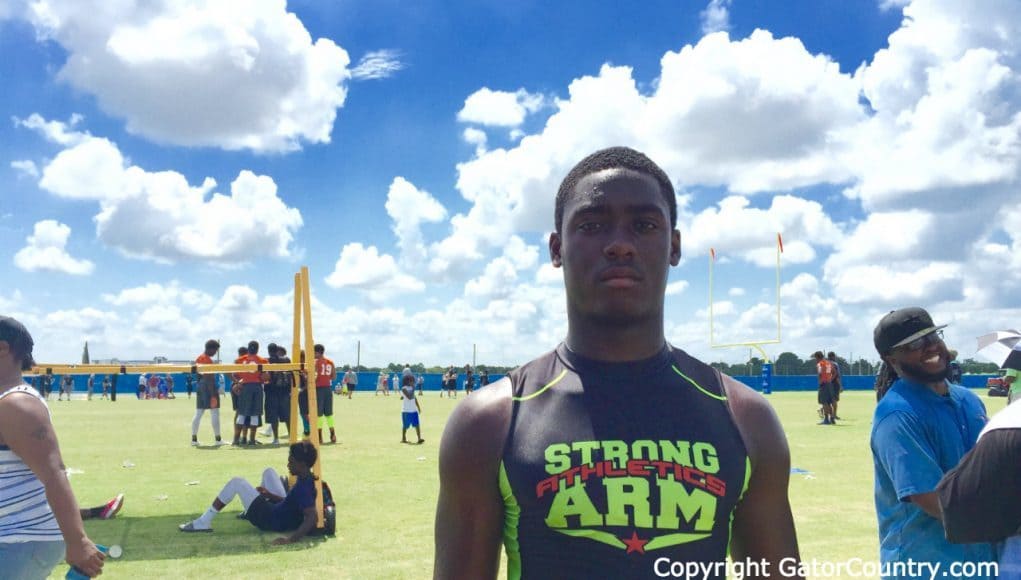 Florida Gators linebacker commit Vosean Joseph at IMG 7-on-7 tournament- 1280x769- Florida Gators Recruiting