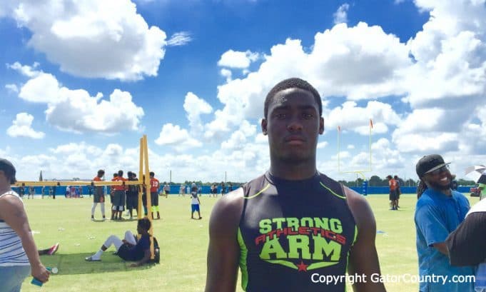 Florida Gators linebacker commit Vosean Joseph at IMG 7-on-7 tournament- 1280x769- Florida Gators Recruiting