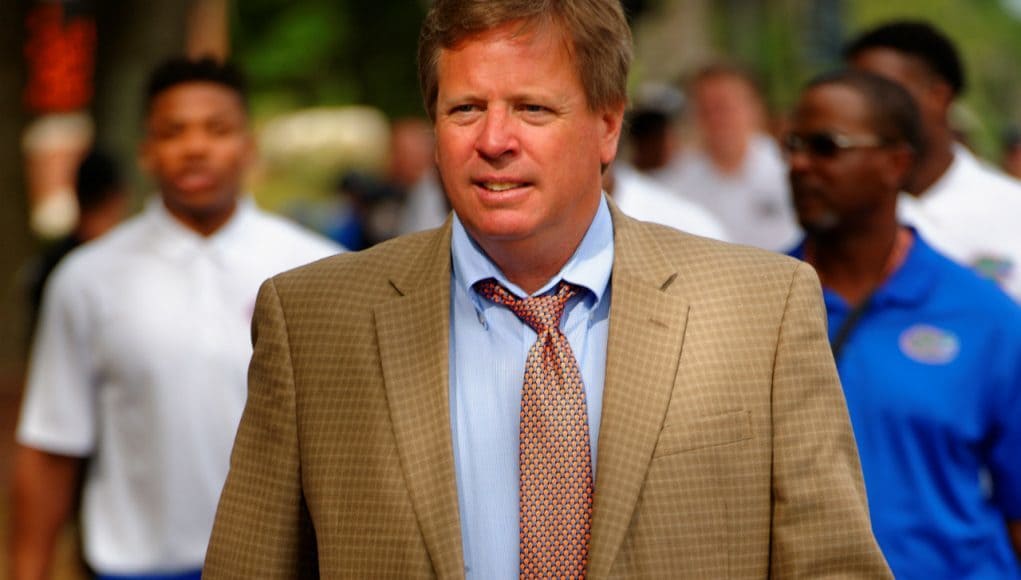 Florida Gators football coach Jim McElwain takes part in Gator Walk in 2015- 1280x852- Florida Gators Football