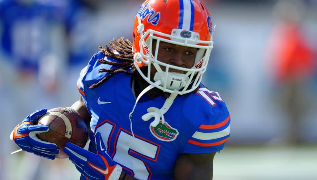 Florida Gators receiver Brandon Powell running the ball against Georgia in 2014- 1280x852- Florida Gators Football