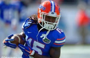 Florida Gators receiver Brandon Powell running the ball against Georgia in 2014- 1280x852- Florida Gators Football