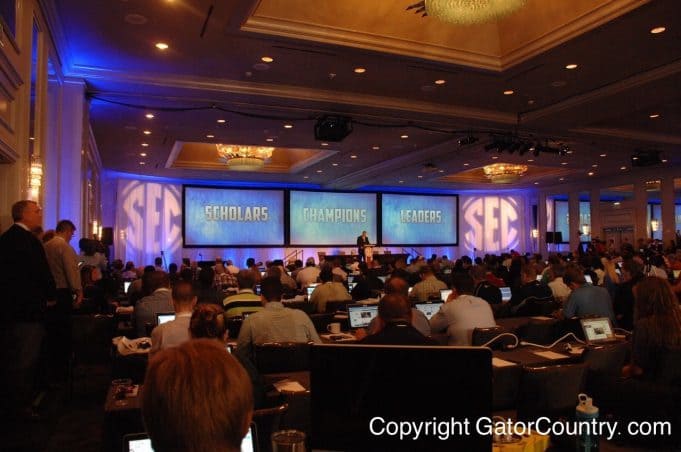 SEC Media Days in Birmingham, Alabama on July 16th, 2015- 1280x850- Florida Gators Football