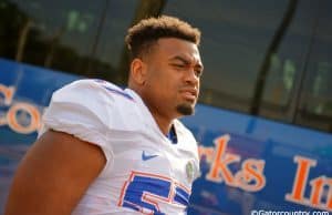 Florida Gators defensive lineman Caleb Brantley during fall practice on August 8th- 1280x252- Florida Gators Football