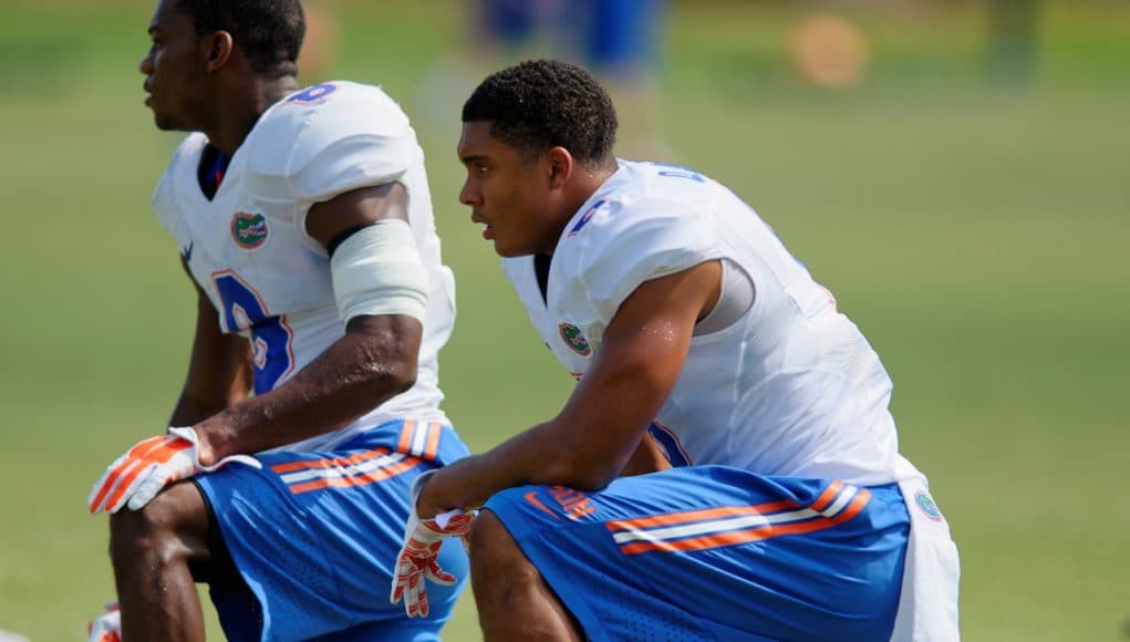 Florida Gators defensive backs Quincy Wilson and Nick Washington at practice on August 8th- 1280x852- Florida Gators Football