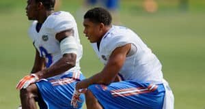 Florida Gators defensive backs Quincy Wilson and Nick Washington at practice on August 8th- 1280x852- Florida Gators Football