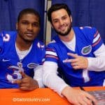 Florida Gators quarterbacks Will Grier and Treon Harris pose during fan day 2015- Florida Football- 1280x854