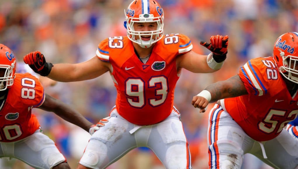 Florida Gators defensive tackle Taven Bryan makes a play during the Orange and Blue in 2015- 1280x852- Florida Gators Football