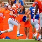 Case Harrison Touchdown In Ben Hill Griffin Stadium Orange and Blue Debut Florida Gators Football 1280x852