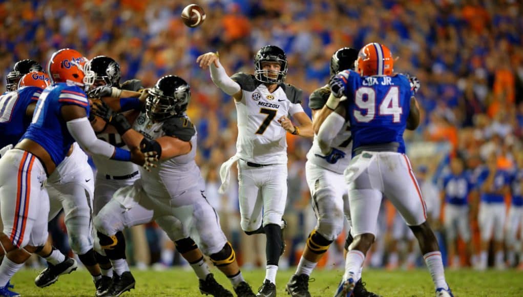 Florida Gators defend a pass against the Missouri Tigers in 2014- 1280x852- Florida Gators Football