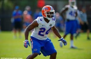 Florida Gators cornerback Brian Poole at practice on August 8th- 1280x852- Florida Gators Football