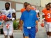 University of Florida head football coach Jim McElwain walks out to fall practice on August 27 - Florida Gators football - 1280x852