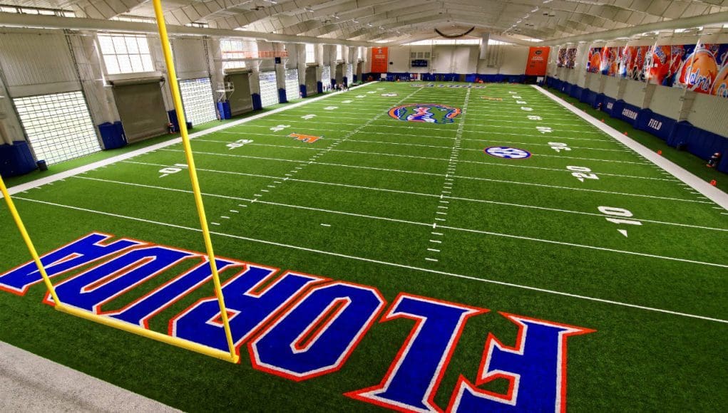 An inside look from the South end zone inside the Florida Gators brand new $17 million dollar indoor practice facility- Florida Gators football- 1280x855