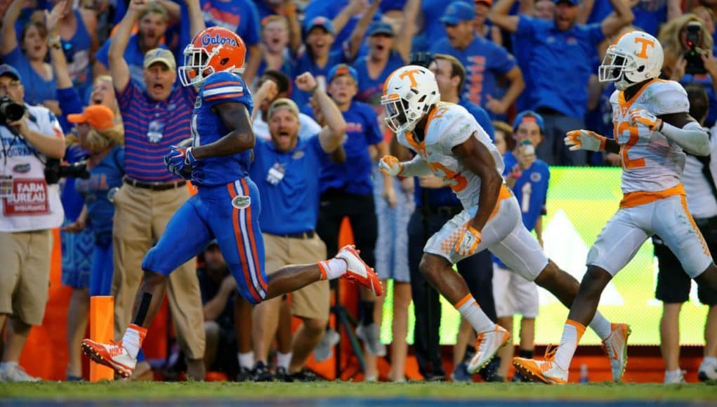 Antonio Callaway scores the game winning touchdown for the Florida Gators football team- 1280x853