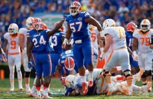 Caleb Brantley celebrates a tackle for a loss for the Florida Gators over Tennessee-1280x853