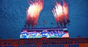 Fireworks go off in the Swamp during the Florida Gators win over New Mexico State- 1280x855- Florida Gators recruiting